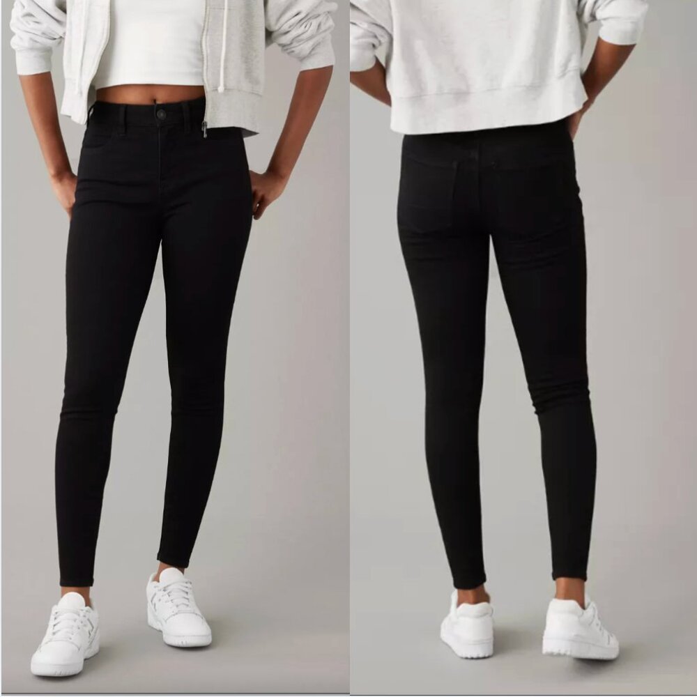 American Eagle AE Dream High-Waisted Jegging Black SHORT